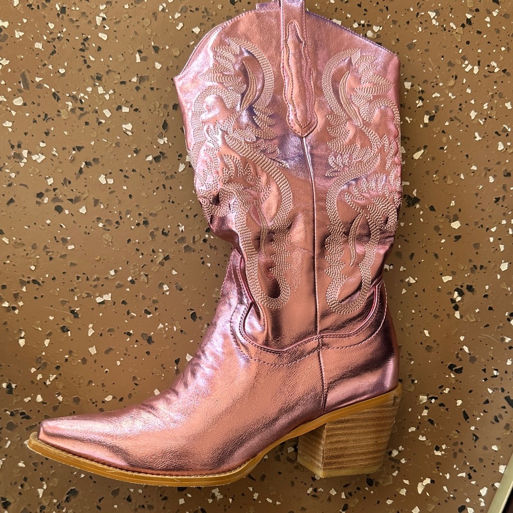 Pink Cowboy Boots - Picture 2 of 3